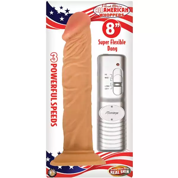 Real-Skin-All-American-Whoppers-8-inch-Vibrating-Dong
