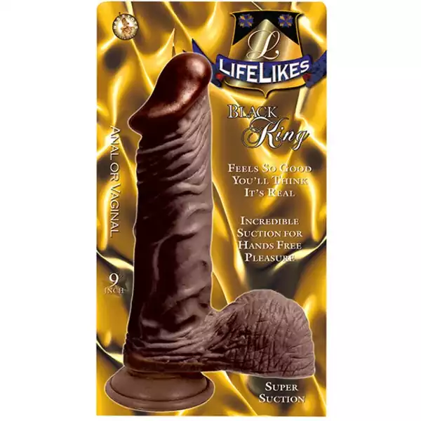 Lifelikes-Black-Knight-9-inch-Dong-w-Suction-Cup