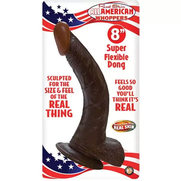 Real-Skin-Afro-American-Whoppers-8-inch-Dong-w-Balls