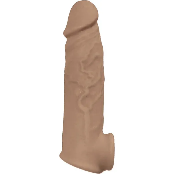 Natural-Realskin-Vibrating-Penis-Xtender-Brown