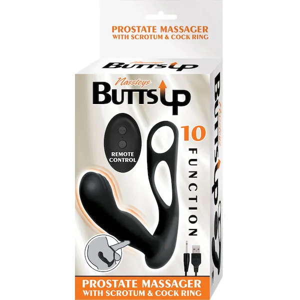 Butts-Up-Prostate-Massager-w-Scrotum-and-Cockring-Black