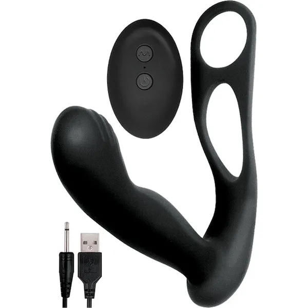 Butts-Up-Prostate-Massager-w-Scrotum-and-Cockring-Black