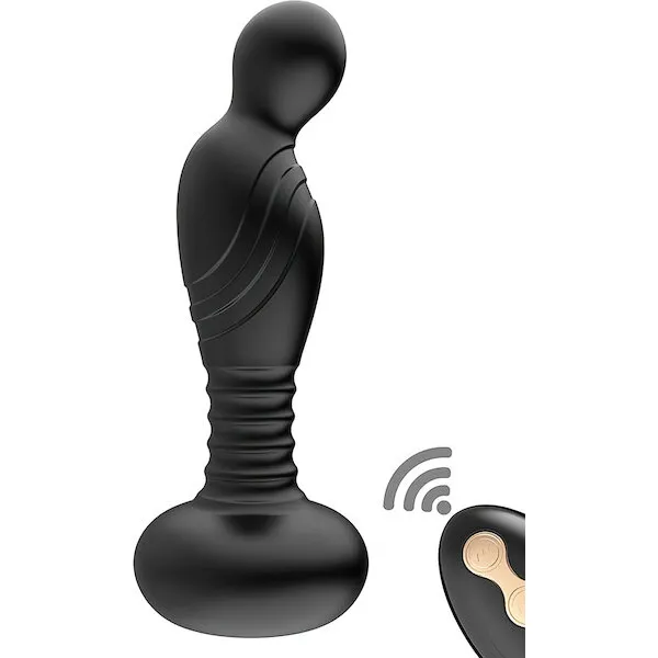 Ass-sation-Remote-Vibrating-P-Spot-Plug-Black