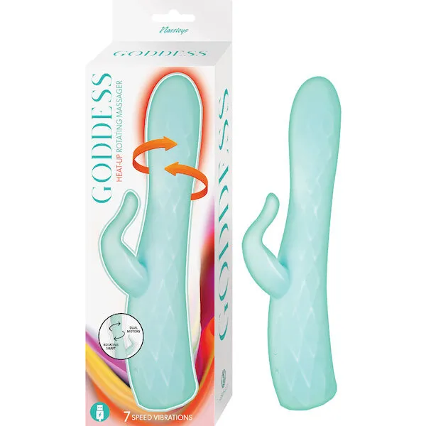 Goddess-Heat-up-and-Rotating-Vibrator-Aqua
