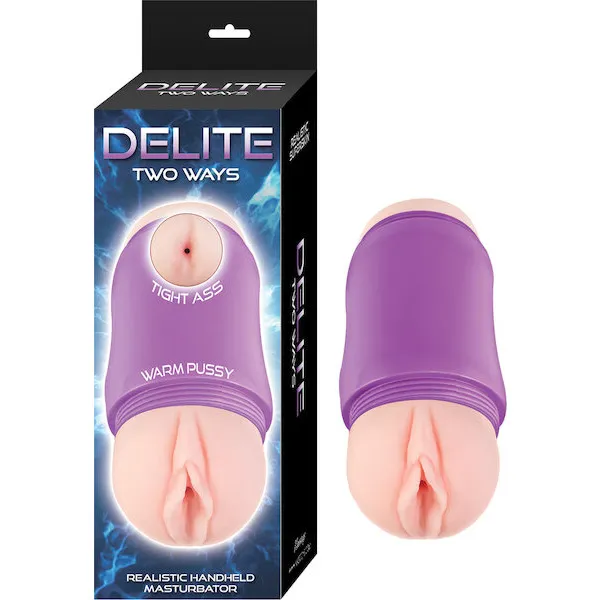 Delite-Two-Ways-Vagina-and-Ass-Masturbator-White