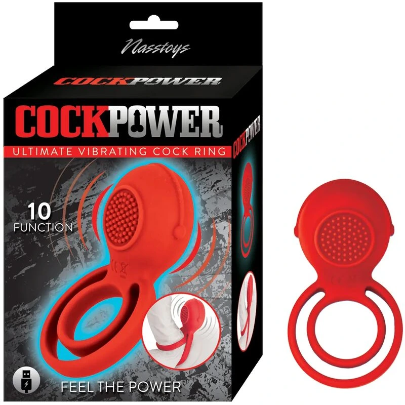 Cockpower-Ultimate-Vibrating-Cock-Ring-Red