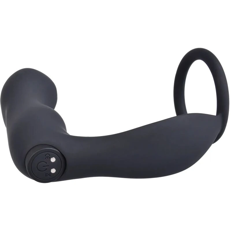 Ass-station Contoured Anal Plug w/Remote - Black