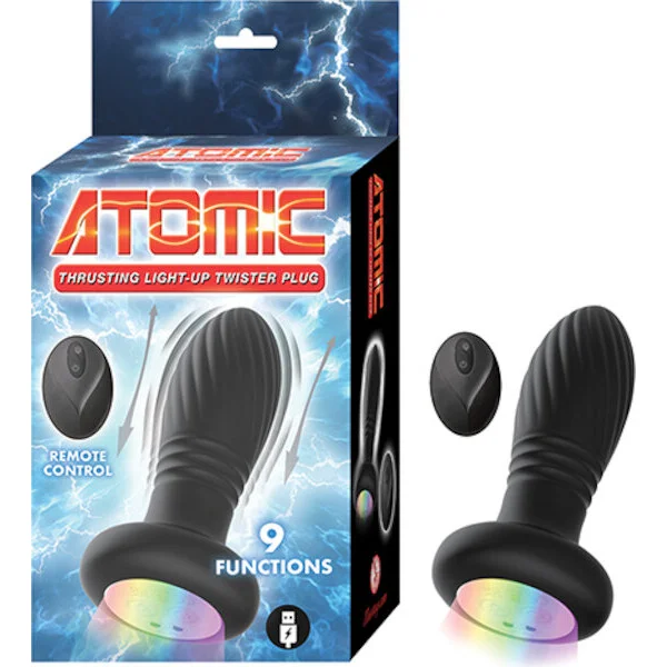 Atomic Thrusting Light-Up Twister Plug w/Remote Control - Black