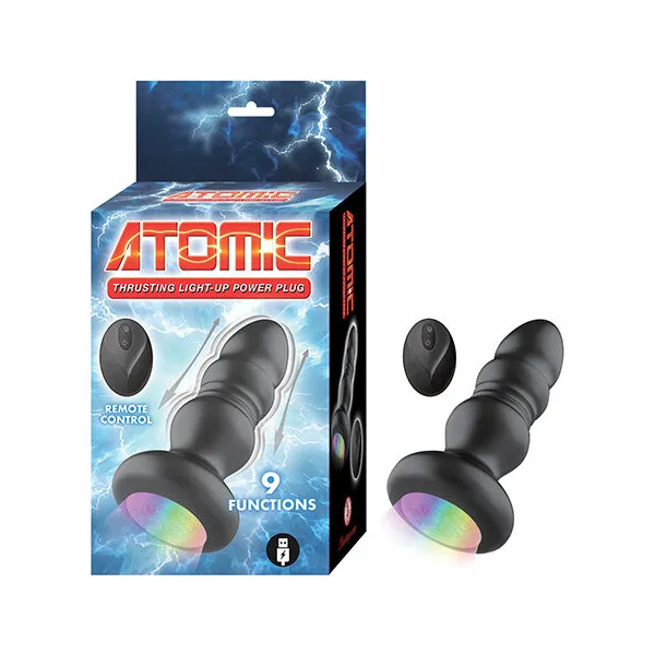 Atomic Thrusting Light-Up Power Plug - Black
