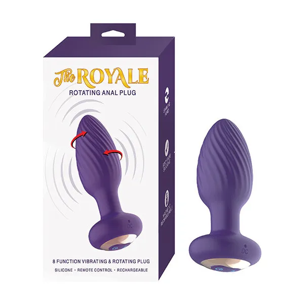 The Royale Rotating Anal Plug - Purple