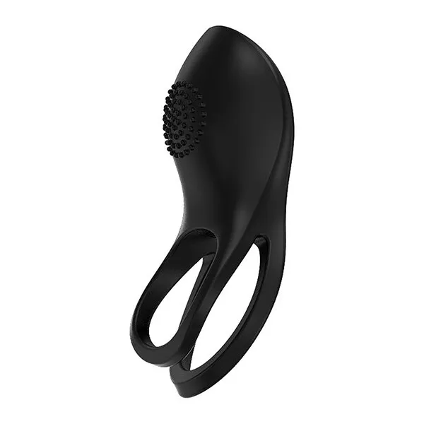 Gold Glam Cock Ring - Black