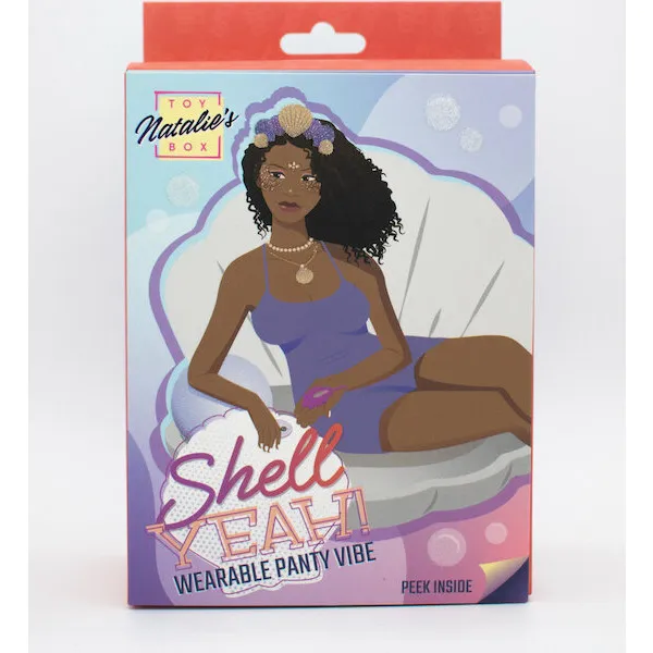 Natalie's Toy Box Shell Yeah! Remote Controlled Wearable Panty Vibrator - Purple