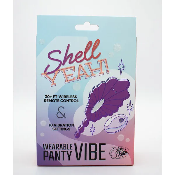 Natalie's Toy Box Shell Yeah! Remote Controlled Wearable Panty Vibrator - Purple