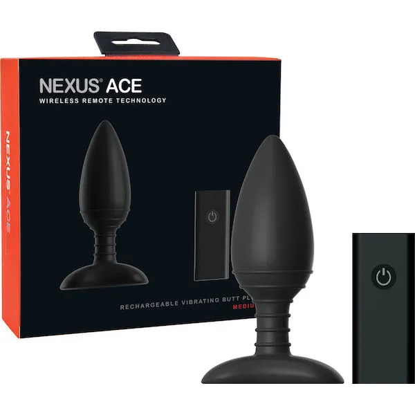 Nexus-Ace-Remote-Control-Butt-Plug-Medium-Black
