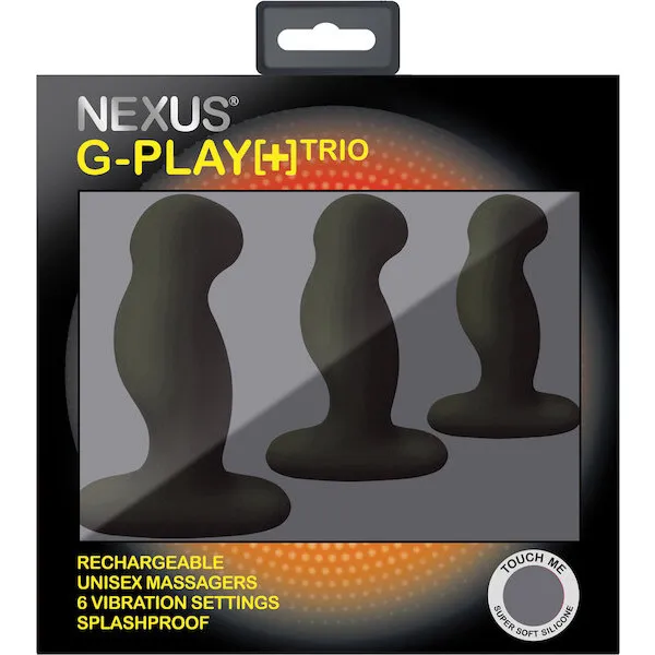 Nexus-G-Play-Trio-Rechargeable-Massagers-Black
