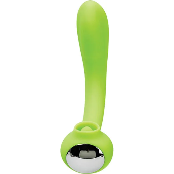 Space Lunar Licker Bendable Clitoral & G-Spot Vibe - Neon Green