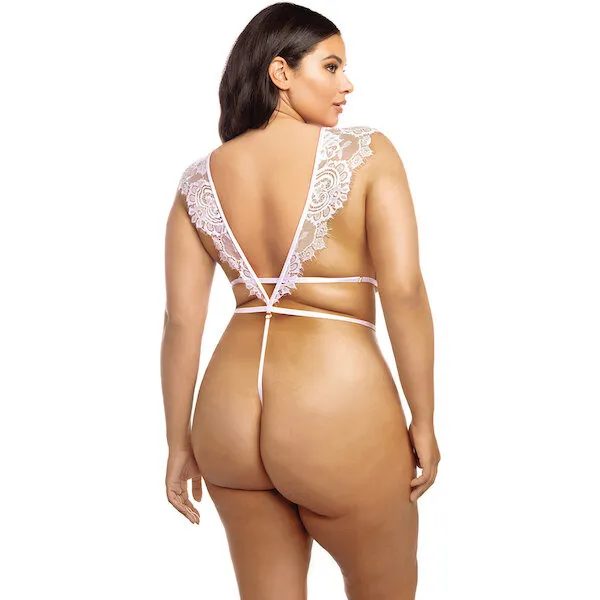 Imani-Eyelash-Lace-Soft-Cup-High-Leg-Teddy-Pink-Tulle-1X-2X
