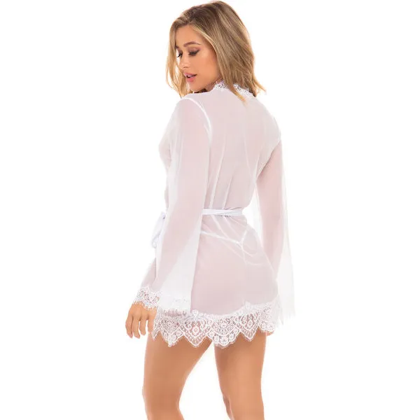 Provence-Short-Robe-White-L-XL