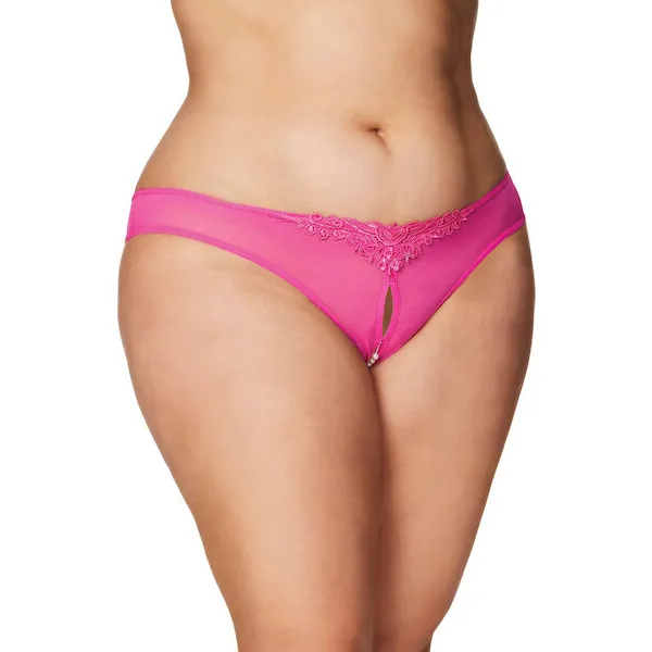 Crotchless-Thong-w-Pearls-Hot-Pink-3X-4X