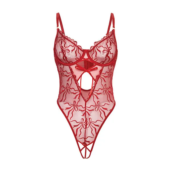 Mariah-Embroidered-Mesh-Underwire-Teddy-Burgundy-1X
