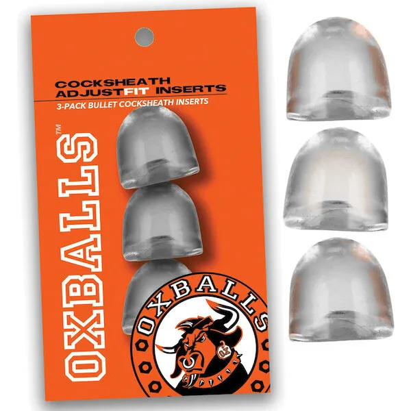 Oxballs-Cocksheath-Adjustfit-Inserts-Pack-of-3-Clear