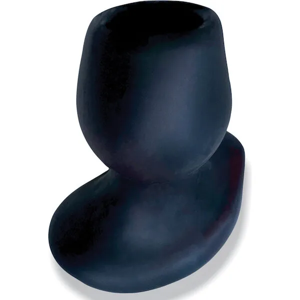 Oxballs-Morphhole-1-Gaper-Plug-Small-Black-Ice