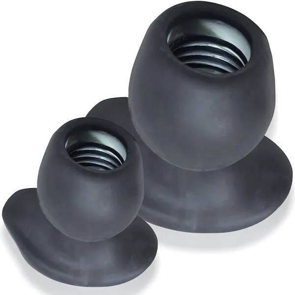 Oxballs-Morphhole-1-Gaper-Plug-Small-Black-Ice
