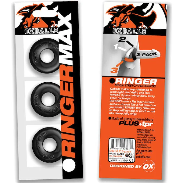 Oxballs-Ringer-Max-3-Pack-Cockrings-Black