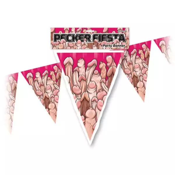 Pecker Fiesta Party Banner - 20ft