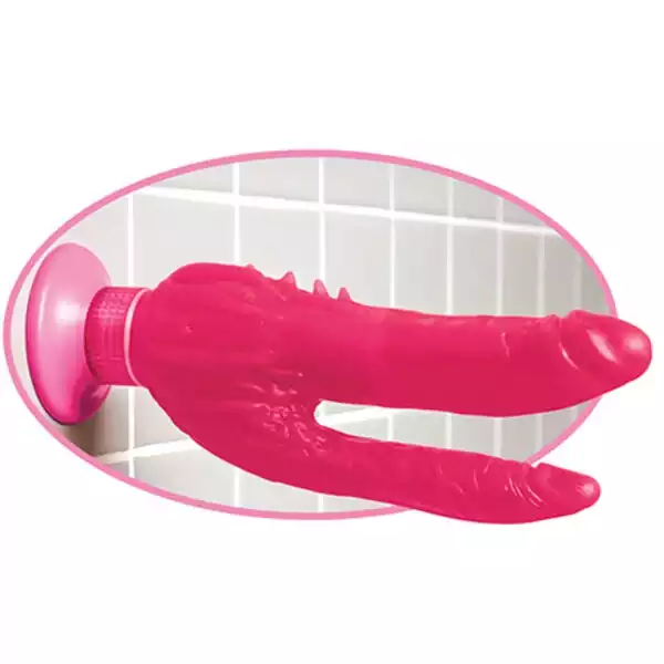 Wall-Bangers-Double-Penetrator-Waterproof-Pink