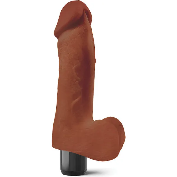 Real-Feel-No-2-Long-8-inch-Vibe-Waterproof-Mutli-speed-Brown