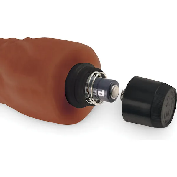 Real-Feel-No-2-Long-8-inch-Vibe-Waterproof-Mutli-speed-Brown