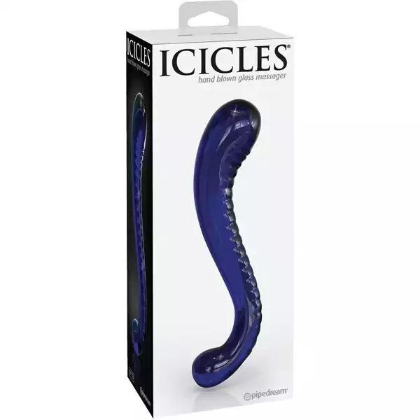 Icicles-No-70-Hand-Blown-Glass-G-Spot-Dildo-Purple