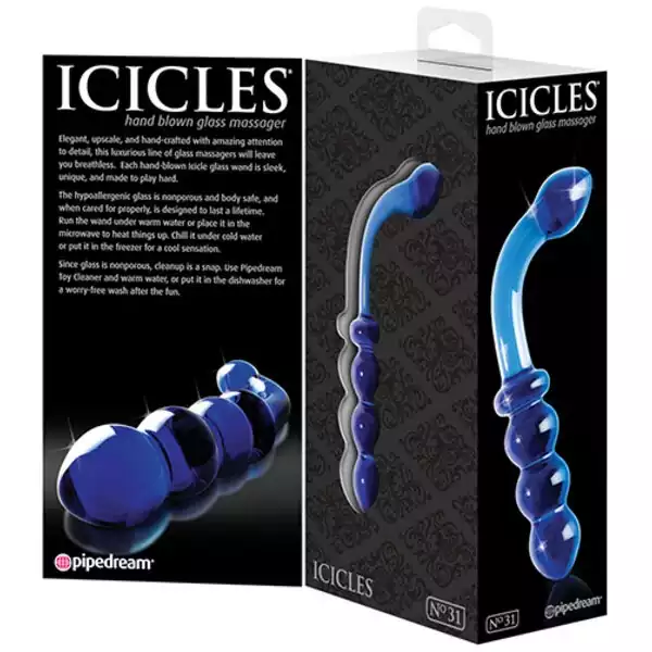 Icicles-No-31-Hand-Blown-Glass-Blue-G-Spot