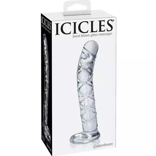 Icicles-No-60-Hand-Blown-Glass-G-Spot-Dong-Clear