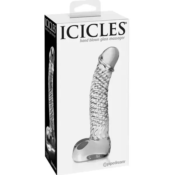 Icicles-No-61-Hand-Blown-Glass-G-Spot-Dong-Clear