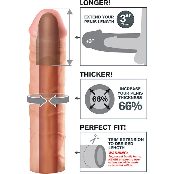 Fantasy-X-tensions-Mega-3-inch-Extension-Flesh