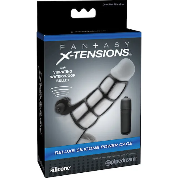 Fantasy-X-tensions-Deluxe-Silicone-Power-Cage-Black
