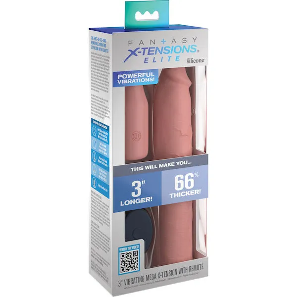 Fantasy-X-tensions-Elite-9-inch-Sleeve-Vibrating-3-inch-Plug-w-Remote-Light