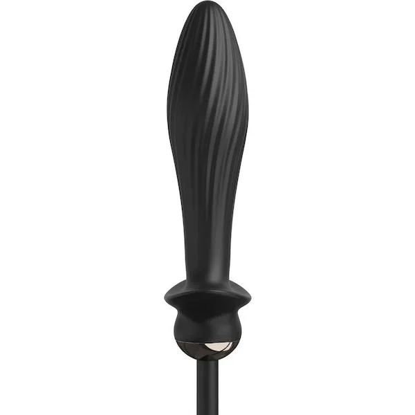 Anal Fantasy Elite Collection Auto Throb Inflatable Vibrating Plug - Black