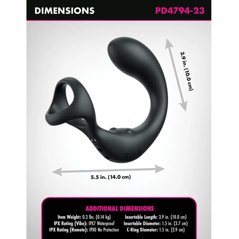 Anal-Fantasy-Elite-Ass-Gasm-Taint-Alizer-P-Spot-Vibrator-Black