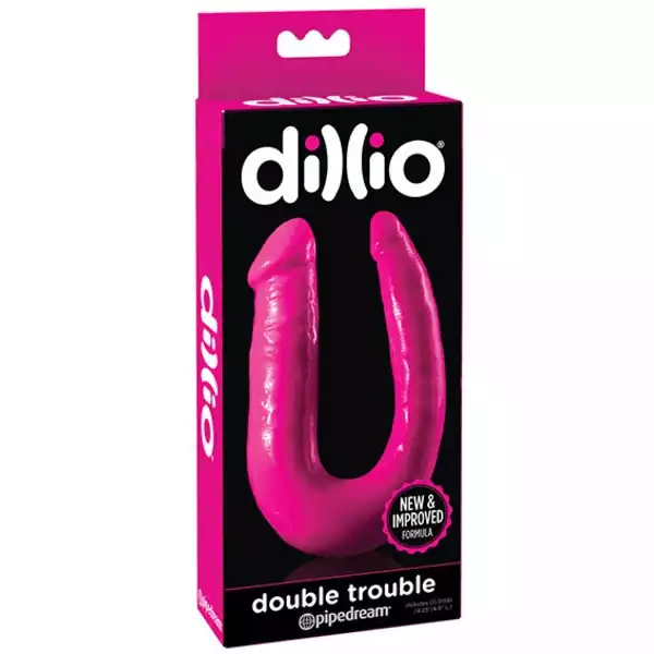 Dillio-10-inch-Double-Trouble-Pink