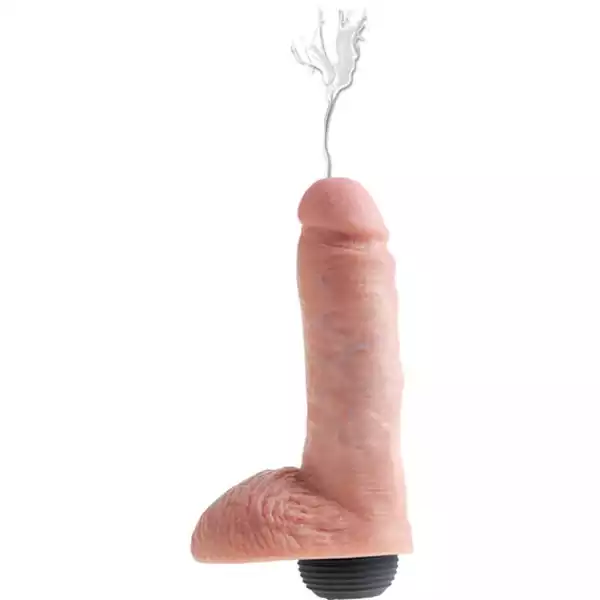 King-Cock-8-inch-Squirting-Cock-w-Balls-Flesh