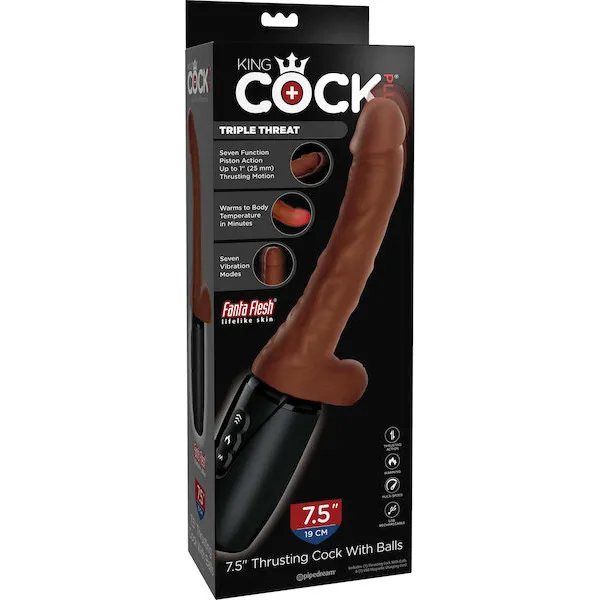 King-Cock-Plus-Thrusting-Warming-and-Vibrating-7-5-inch-Triple-Threat-Dong-Brown