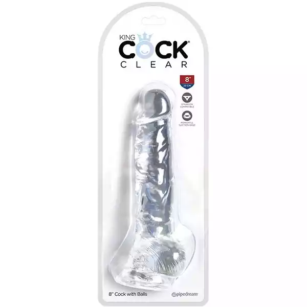 King-Cock-Clear-8-inch-Cock-w-Balls