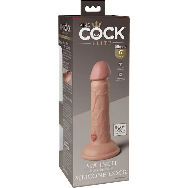 King-Cock-Elite-6-inch-Dual-Density-Silicone-Cock-Light