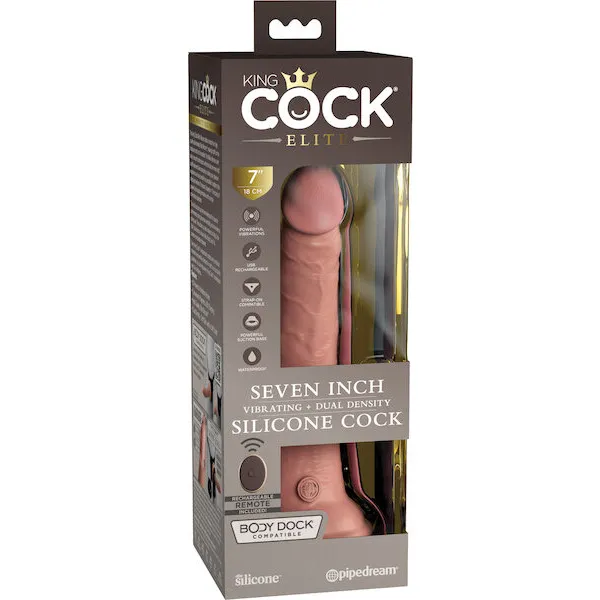 King-Cock-Elite-7-inch-Dual-Density-Vibrating-Silicone-Cock-w-Remote-Light