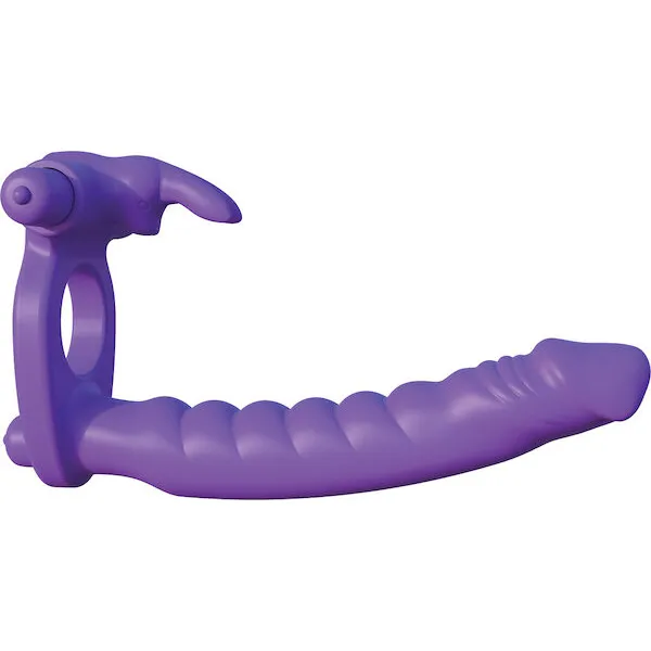 Fantasy-C-Ringz-Silicone-Double-Pene-Rabbit-Purple