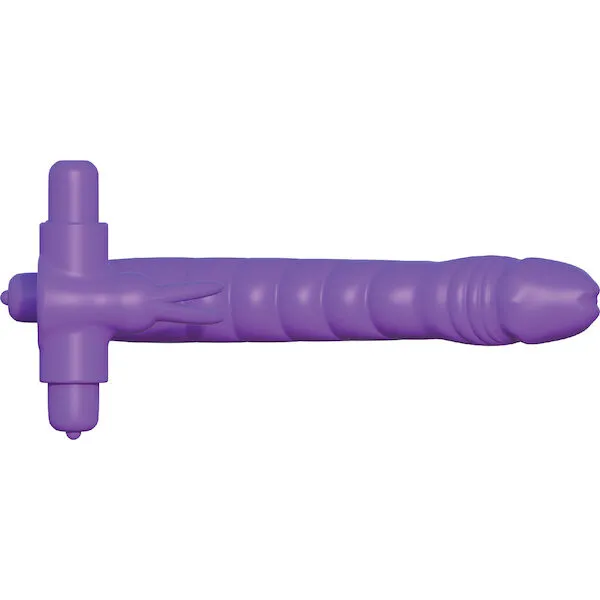 Fantasy-C-Ringz-Silicone-Double-Pene-Rabbit-Purple