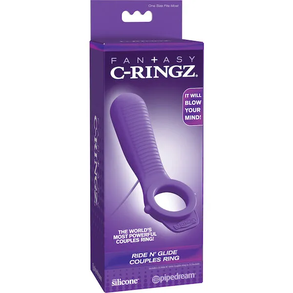 Fantasy C-Ringz Ride N' Glide Couples Ring - Purple